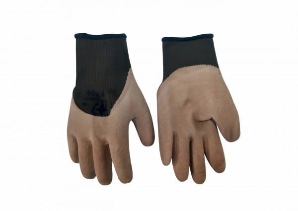 Перчатки коричневые теплые 3#   (300)