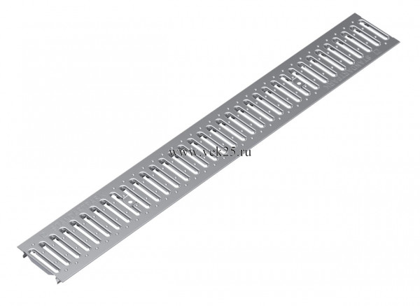 Решетка водоприемная Basic РВ-10.14.100-К-штампованная стальная оцинкованная 20101