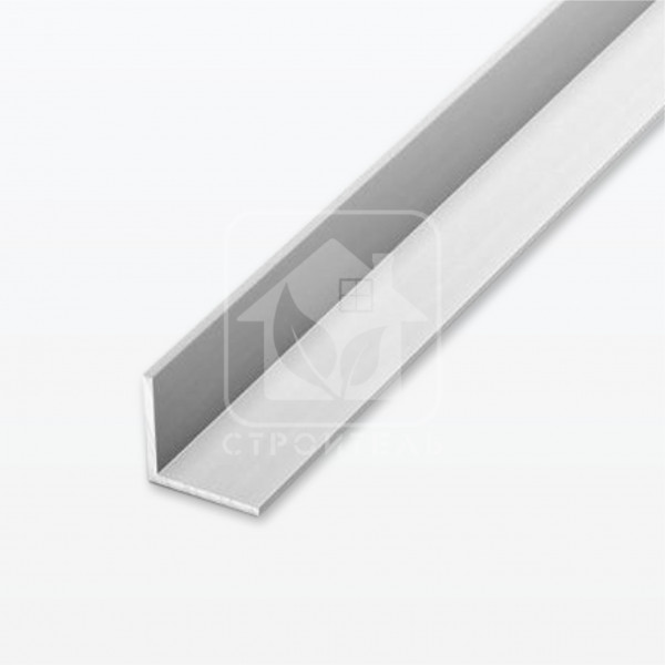 Уголок алюминиевый 15х15х1,2 мм, 2 м, цвет серебро